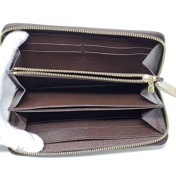 Authentic Louis Vuitton Damier Ebene Zippy Wallet - Picture 10 of 12